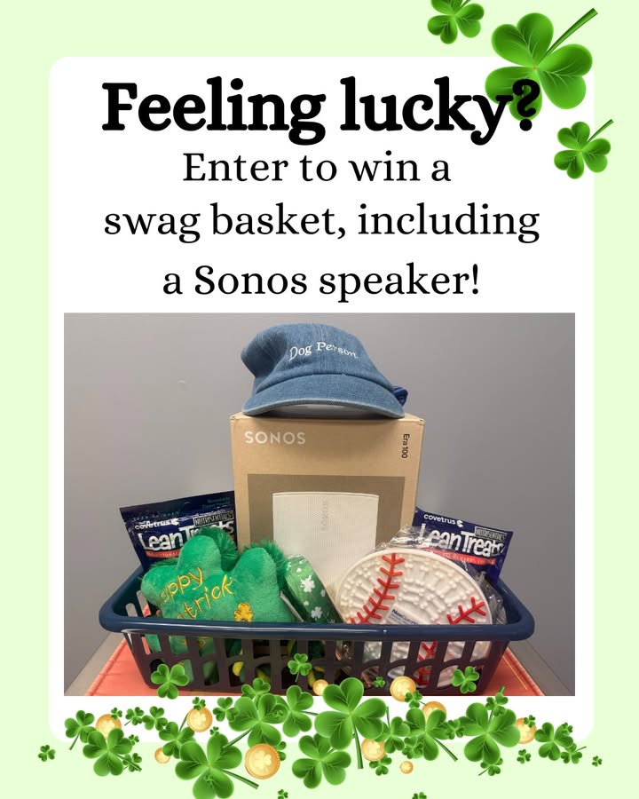 During the month of March, for every 6 doses of Nexgard Plus purchased from our clinic, you will be entered to win a swag basket...