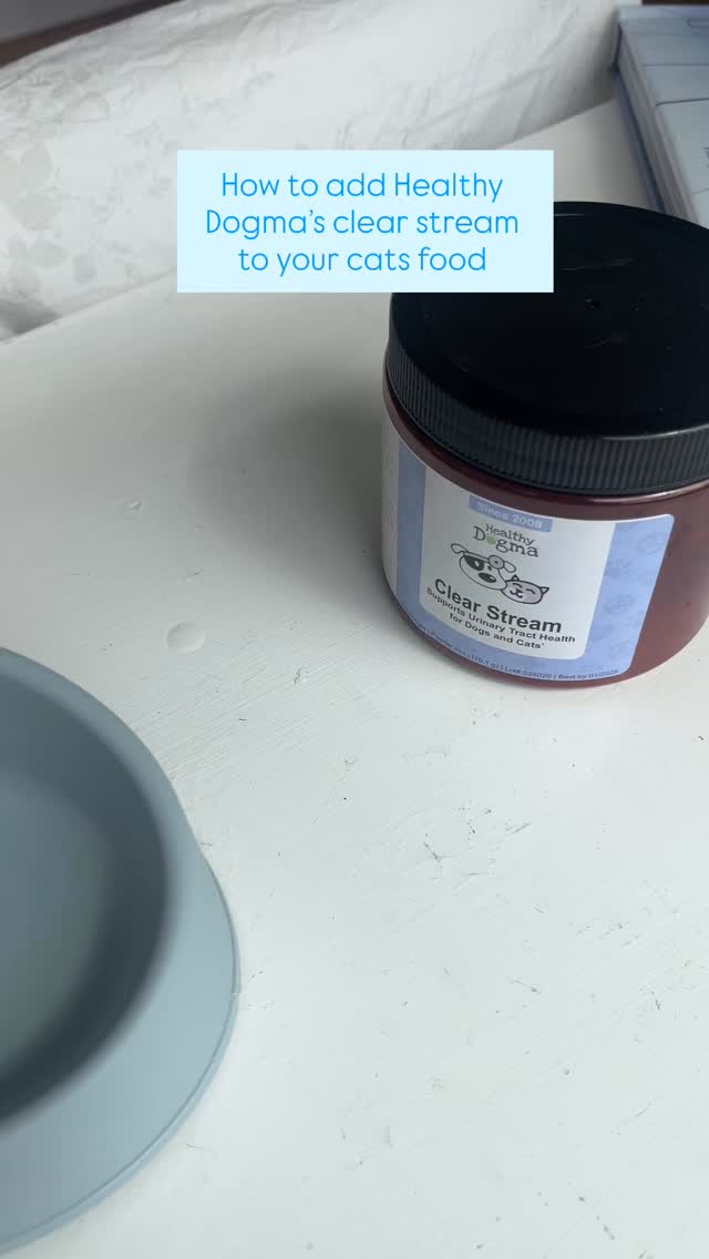 Supporting urinary health, one scoop at a time 💙 #HealthyDogma #ClearStream